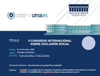 II Congreso Internacional sobre Exclusión Social, Discriminación y Derechos Humanos: Formas de Violencia Institucional