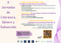 II Jornadas de Literatura, Género y Subversión