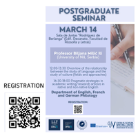 POSTGRADUATE SEMINAR, MARCH 14