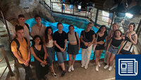 Visita de los estudiantes del CIE a la única cueva submarina de Europa