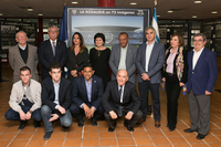 Inauguración de la exposición "La Rosaleda en 75 imágenes" en el Complejo Deportivo de Teatinos