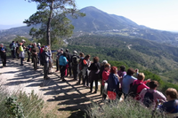 El Aula de Mayores +55 organiza una salida a Coín en el marco del programa de senderismo