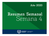 Resumen Semanal | Semana 4 | 2020