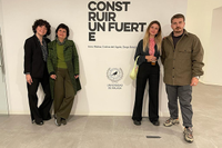 Las artistas Irene Molina y Cristina del Águila, con Diego Balazs y Pablos convierten el Contenedor Cultural en su propio hogar