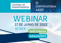 Webinar: II Convocatoria para Planes Anuales de Transferencia (2022) de la AEDT