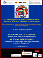 V Curso Especialización en Internacionalización de los Recursos Humanos y Política social en Europa