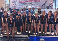 La UMA se adjudica las dos medallas de oro en juego en la modalidad de Balonmano Playa