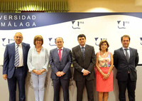 Firma de convenio entre la UMA y la multinacional Indra para colaborar en actividades de I+D+i