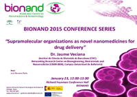 Conferencia: “Supramolecular organizations as novel nanomedicines for drug delivery”