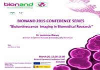 Conferencia "Bioluminescence Imaging in Biomedical Research"