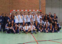 Los equipos de la UMA, oro (fem) y plata (masc) en el Campeonato de España de Balonmano