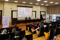 Un instante de las jornadas que se están celebrando en el Aula Magna de la Facultad de Medicina