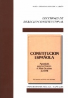 Portada "Lecciones de Derecho Constitucional"