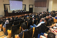 Inauguración del congreso en el aula magna de la Facultad de Medicina