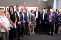 Representantes instituciones que han asistido a la inauguración