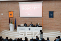 Inauguración de las jornadas en la Facultad de Ciencias de la Comunicación