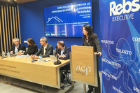 Una imagen de la presentación del informe en la sede de la Asociación de Constructores y Promotores (ACP) de Málaga