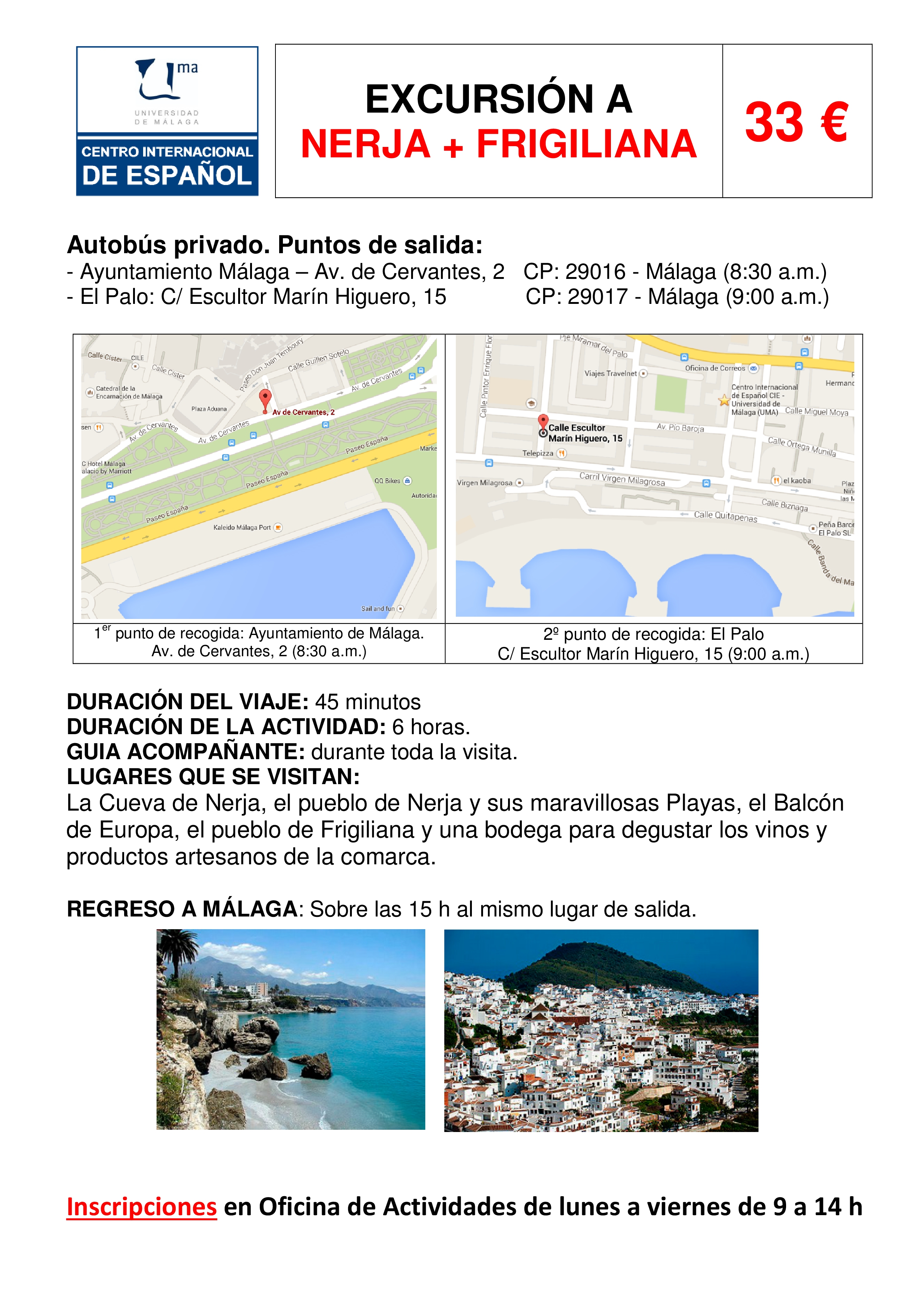 Excursión a Nerja Frijiliana